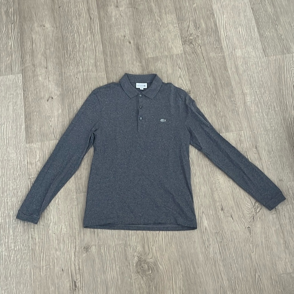 LACOSTE Grey Long Sleeve Shirt